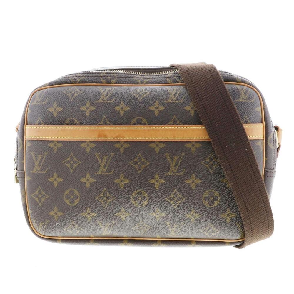 LOUIS VUITTON Reporter Bag Shoulder Messenger Monogram Brown